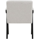  Manufacturer Color_Cream -- Woodloch Cream Boucle Fabric Upholstered Accent Chair IMAGE 3
