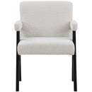  Manufacturer Color_Cream -- Woodloch Cream Boucle Fabric Upholstered Accent Chair IMAGE 4