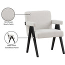 Meridian Woodloch Cream Boucle Fabric Accent Chair IMAGE 9