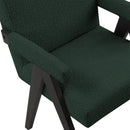  Manufacturer Color_Green -- Woodloch Green Boucle Fabric Upholstered Accent Chair IMAGE 7