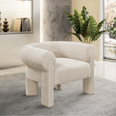  Manufacturer Color_Beige -- Meridian Stefano Stationary Fabric Accent Chair IMAGE 2