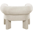  Manufacturer Color_Beige -- Meridian Stefano Stationary Fabric Accent Chair IMAGE 3