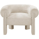  Manufacturer Color_Beige -- Meridian Stefano Stationary Fabric Accent Chair IMAGE 4