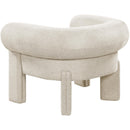 Meridian Stefano Beige Polyester Fabric Accent Chair IMAGE 6