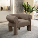  Manufacturer Color_Brown -- Stefano Brown Fabric Upholstered Accent Chair IMAGE 2