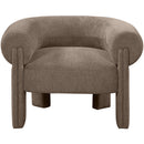  Manufacturer Color_Brown -- Stefano Brown Fabric Upholstered Accent Chair IMAGE 4