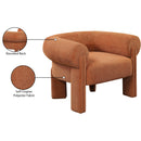  Manufacturer Color_Cognac -- Stefano Cognac Fabric Upholstered Accent Chair IMAGE 10