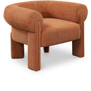  Manufacturer Color_Cognac -- Stefano Cognac Fabric Upholstered Accent Chair IMAGE 1