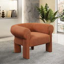  Manufacturer Color_Cognac -- Stefano Cognac Fabric Upholstered Accent Chair IMAGE 2