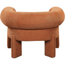  Manufacturer Color_Cognac -- Stefano Cognac Fabric Upholstered Accent Chair IMAGE 3