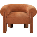  Manufacturer Color_Cognac -- Stefano Cognac Fabric Upholstered Accent Chair IMAGE 4