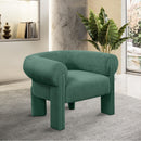  Manufacturer Color_Green -- Stefano Green Fabric Upholstered Accent Chair IMAGE 2