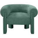  Manufacturer Color_Green -- Stefano Green Fabric Upholstered Accent Chair IMAGE 4