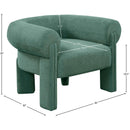  Manufacturer Color_Green -- Stefano Green Fabric Upholstered Accent Chair IMAGE 9