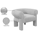  Manufacturer Color_Grey -- Stefano Grey Fabric Upholstered Accent Chair IMAGE 10