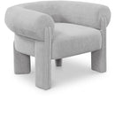  Manufacturer Color_Grey -- Stefano Grey Fabric Upholstered Accent Chair IMAGE 1