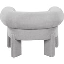 Meridian Stefano Grey Polyester Fabric Accent Chair IMAGE 3