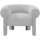  Manufacturer Color_Grey -- Stefano Grey Fabric Upholstered Accent Chair IMAGE 4