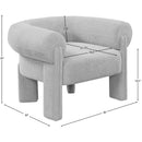  Manufacturer Color_Grey -- Stefano Grey Fabric Upholstered Accent Chair IMAGE 9