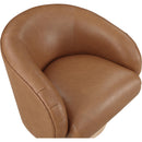  Manufacturer Color_Cognac -- Gibson Cognac Vegan Leather Upholstered Swivel Accent Chair IMAGE 7
