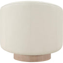  Manufacturer Color_Cream -- Gibson Cream Vegan Leather Upholstered Swivel Accent Chair IMAGE 3