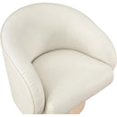  Manufacturer Color_Cream -- Gibson Cream Vegan Leather Upholstered Swivel Accent Chair IMAGE 7