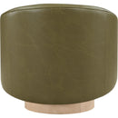 Meridian Gibson Olive Vegan Leather Swivel Accent Chair IMAGE 3