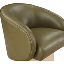  Manufacturer Color_Olive -- Gibson Olive Vegan Leather Upholstered Swivel Accent Chair IMAGE 6