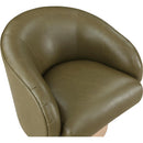  Manufacturer Color_Olive -- Gibson Olive Vegan Leather Upholstered Swivel Accent Chair IMAGE 7