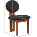  Color_Black/ Walnut -- Meridian Napa Dining Chair IMAGE 8