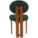 Meridian Napa Green Boucle Fabric Dining Chair IMAGE 3