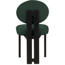 Meridian Napa Green Boucle Fabric Dining Chair IMAGE 3