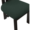  Color_Black/ Green -- Napa Green Boucle Fabric Upholstered Dining Chair IMAGE 7