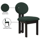  Color_Black/ Green -- Napa Green Boucle Fabric Upholstered Dining Chair IMAGE 9