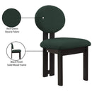 Meridian Napa Green Boucle Fabric Dining Chair IMAGE 9
