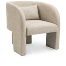  Manufacturer Color_Beige -- Meridian Sawyer Stationary Fabric Accent Chair IMAGE 1