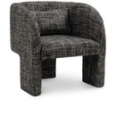  Manufacturer Color_Black -- Sawyer Black Weaved Fabric Upholstered Accent Chair IMAGE 1