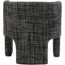  Manufacturer Color_Black -- Sawyer Black Weaved Fabric Upholstered Accent Chair IMAGE 3