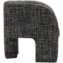  Manufacturer Color_Black -- Sawyer Black Weaved Fabric Upholstered Accent Chair IMAGE 5