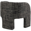  Manufacturer Color_Black -- Sawyer Black Weaved Fabric Upholstered Accent Chair IMAGE 6