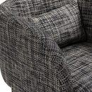  Manufacturer Color_Black -- Sawyer Black Weaved Fabric Upholstered Accent Chair IMAGE 7