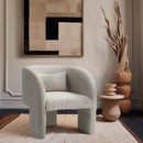  Manufacturer Color_Cream -- Sawyer Cream Weaved Fabric Upholstered Accent Chair IMAGE 2