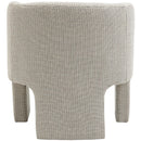  Manufacturer Color_Cream -- Sawyer Cream Weaved Fabric Upholstered Accent Chair IMAGE 3