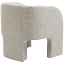  Manufacturer Color_Cream -- Sawyer Cream Weaved Fabric Upholstered Accent Chair IMAGE 6