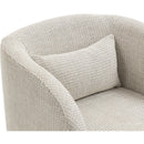  Manufacturer Color_Cream -- Sawyer Cream Weaved Fabric Upholstered Accent Chair IMAGE 7