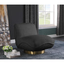  Manufacturer Color_Black -- Meridian Geneva Swivel Fabric Accent Chair IMAGE 2