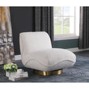 Meridian Geneva Cream Boucle Fabric Swivel Accent Chair IMAGE 2
