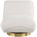  Manufacturer Color_Cream -- Geneva Cream Boucle Fabric Upholstered Swivel Accent Chair IMAGE 4