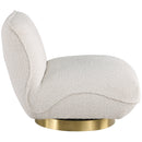  Manufacturer Color_Cream -- Geneva Cream Boucle Fabric Upholstered Swivel Accent Chair IMAGE 5