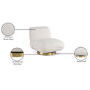  Manufacturer Color_Cream -- Geneva Cream Boucle Fabric Upholstered Swivel Accent Chair IMAGE 9